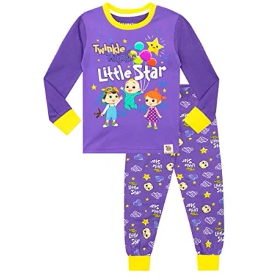 Afbeelding van CoComelon Pyjama Nauwsluitend Pyjamasets Voor Meisjes JJ En YoYo 110