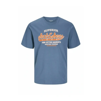 Afbeelding van JACK&amp;JONES JJELOGO TEE SS O NECK 2 COL SS25 SN Heren T shirt Oceanview