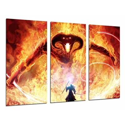 Afbeelding van Gandalf Vuur Vechtposter Totale grootte 97 x 62 cm XXL Poster