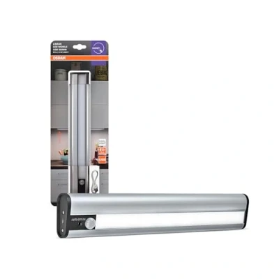 Afbeelding van OSRAM Linear Mobiele led onderbouwlamp, 300 mm, 4000 K, USB batterij, bewegingsmelder, aluminium behuizing, oplaadbaar, voor binnen, IP20
