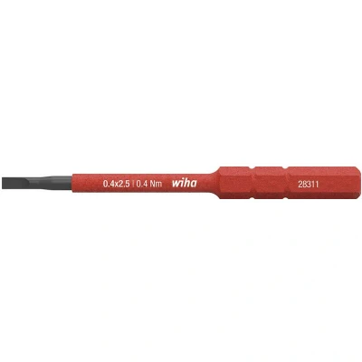 Afbeelding van Wiha Bit slimBit electric sleufkop (34578) 2,5 mm x 75