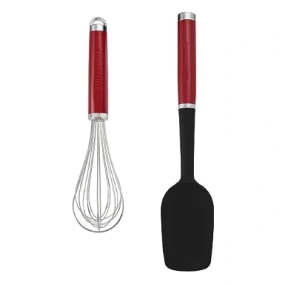 Afbeelding van KitchenAid KQG463OHERE 2 delige bakset Empire Red, Silicone