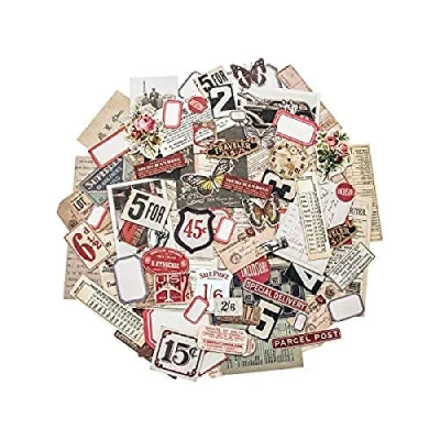 Afbeelding van Idea ology Tim Holtz Ephemera Pack Snippets (111 stuks) (TH93564)