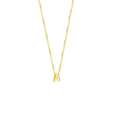 Afbeelding van Collier Letter 41 + 4 Cm Zilver Verguld (Geel)