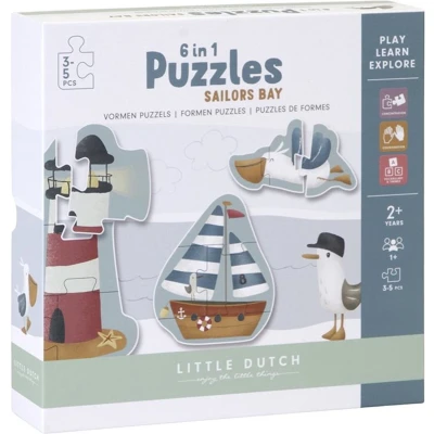 Afbeelding van Little Dutch 6 in 1 Puzzles Sailors Bay