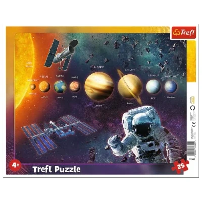 Afbeelding van Trefl, Framepuzzels, Zonnestelsel, 25 Stuks, voor kinderen vanaf 4 jaar