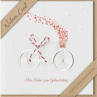 Afbeelding van bsb verjaardagskaart voor verjaardag, natuurkaart, duurzame verjaardagskaarten met envelop, vrouwen en mannen, wenskaart 15,5 x cm
