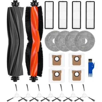 Afbeelding van Accessoireset voor de Dreame L10s Ultra/L10 Prime robotstofzuiger, 2 hoofdborstels, 4 filters, dweilpads, 7 zijborstels, stofzakken, 1 reinigingsborstel, reserveonderdelen, accessoires