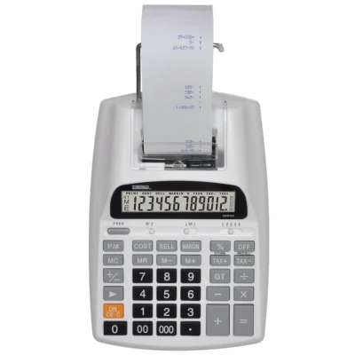 Afbeelding van Desq Rekenmachine Met Telrol 30032, 2 kleuren Druk Financiële