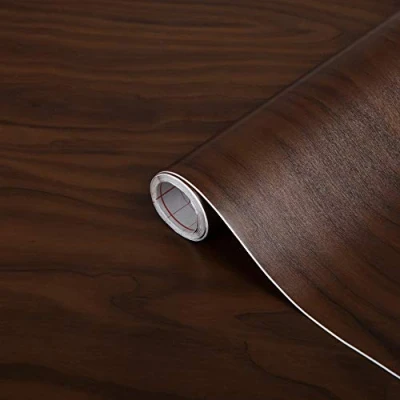 Afbeelding van d c fix Plakfolie, appelberk, chocolade, houtlook, zelfklevende folie, waterdicht, realistische decoratie voor meubels, tafel, kast, deur, keukenfronten, meubelfolie, decoratiefolie, behang, 90 cm x