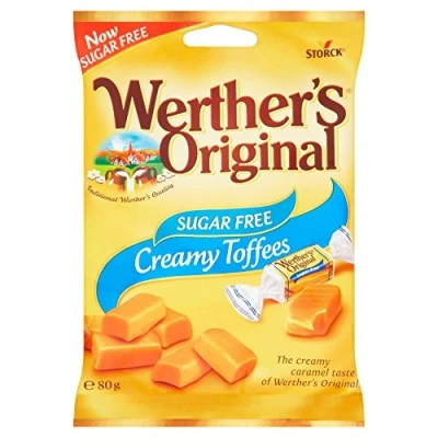 Afbeelding van Werther&#039;s Originele suikervrije toffee, 80 g (verpakking van 1)