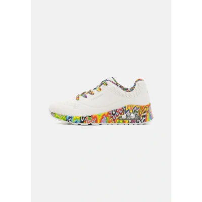 Afbeelding van Skechers UNO JEN Stark Sneakers laag white/multicoloured, Dames, Maat: 35, White/multi coloured Hoogwaardig imitatieleer