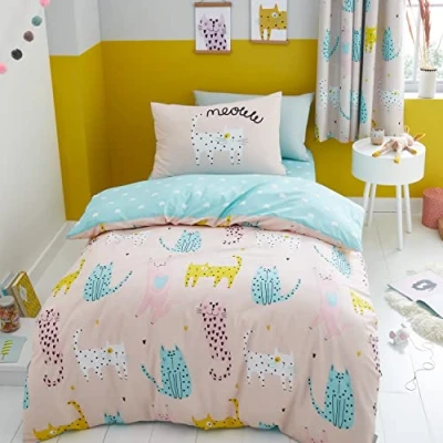 Afbeelding van Cute Cats poezen katten dekbedovertrek tweepersoons met 2 x kussensloop