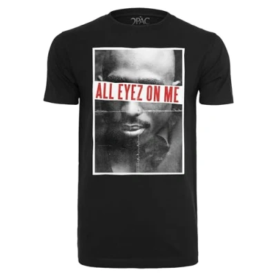 Afbeelding van Mister Tee 2PAC ALL EYEZ ON ME Tshirt print, Heren, Maat: XL, Black