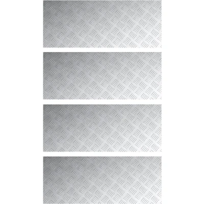 Afbeelding van vidaXL Grijs Rubber 100 x 40 0.3 cm Traplopers Rechthoekig Modern
