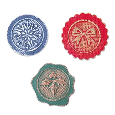 Afbeelding van Sizzix Switchlits Embossing Folder Seasonal Seals 665356 Kath Breen (10 21)