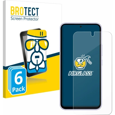 Afbeelding van BROTECT Screenprotector voor Samsung Galaxy A54 5G Folie Beschermfolie Beschermglas transparant (6 Stuks)