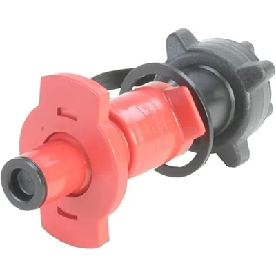 Afbeelding van hünersdorff Motorfiets veiligheidsvulsysteem van HD PE voor brandstof, ideaal het plaatsen op motortankopeningen, zwart/rood, 16,0 x 5,4 cm