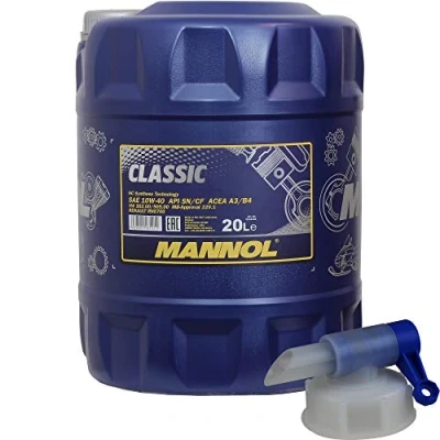Afbeelding van 20 liter MANNOL motorolie Classic 10W 40 Engine olie incl. kraan