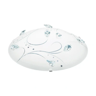 Afbeelding van EGLOÂ SorrentaÂ 1Â Â Wand/PlafondlampÂ LichtsÂ Ã ̃31,5cmÂ Wit,Â Helder