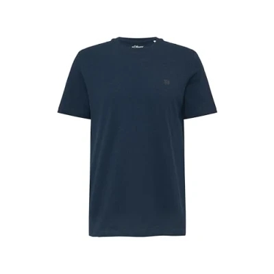 Afbeelding van s.Oliver Tshirt basic, Heren, Maat: Large, Tiefblau