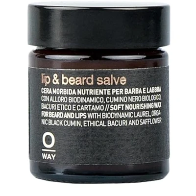Afbeelding van Oway Crème Men Lip &amp; Beard Salve 30ml Voor Mannen