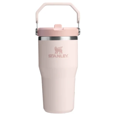 Afbeelding van Stanley THE ICEFLOW FLIP Straw 2.0 Tumbler 0.6L Unisex Bidon, Maat: One Size, Rose quartz