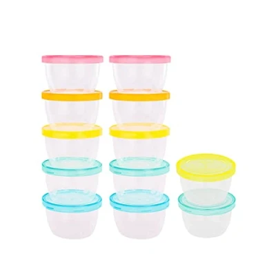 Afbeelding van Badabulle Opbergbakje Badabowls Set van 12, elk met 250 ml inhoud