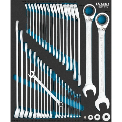 Afbeelding van HAZET Sleutelgereedschapset 163D 9/42 · 42 delig 5,5? ?32