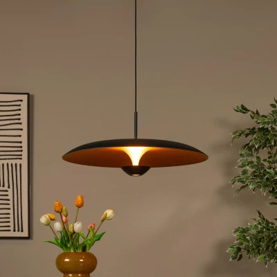 Afbeelding van Lucide KENNETH Hanglamp Ø 60 cm LED Dimb. 1x16W 2700K Zwart