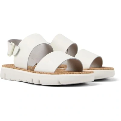 Afbeelding van Camper Oruga Sandalen, Dames, Maat: 35, Weiß natural Leer en textiel