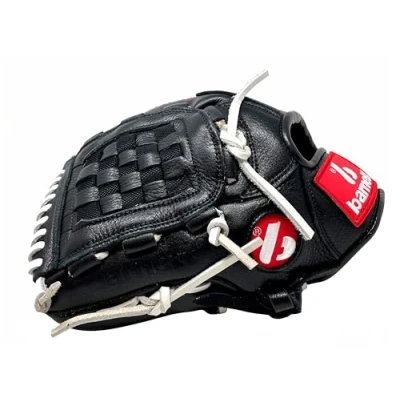 Afbeelding van GL 120 REG competitie lederen honkbalhandschoen, outfield maat 12, zwart (Right Hand Throw)