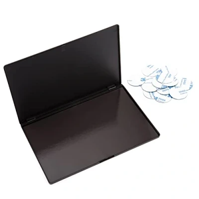 Afbeelding van Allwon Groot Leeg Magnetisch Plastic Oogschaduw Make up Palet met 15 Stuks Zelfklevend Metalen Stickers voor Lippenstift Blush Poeder