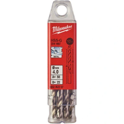 Afbeelding van Metaalboor Hss G Kort 4 X 55 Mm (10 Stuks)