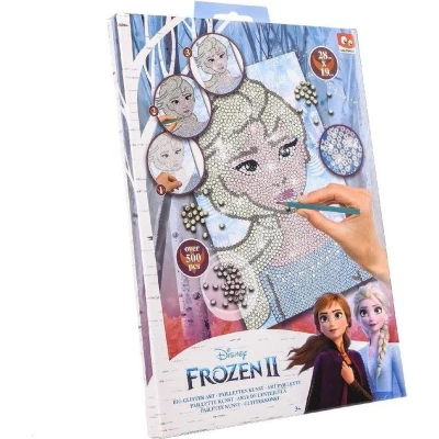 Afbeelding van Slammer mozaïek diamond Frozen II meisjes 28 cm paars 10 delig