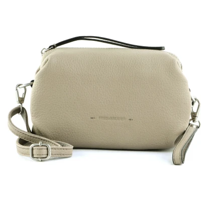 Afbeelding van FREDsBRUDER Leren Schoudertas Bloomfield BonBon Bag Good Grey Beige