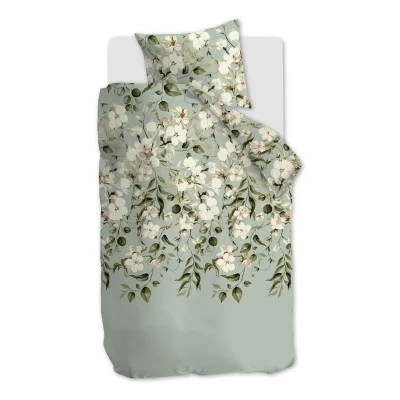Afbeelding van Ariadne at Home Autumn Blossom dekbedovertrek Eenpersoons 140x200/220 Licht groen