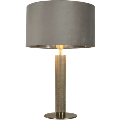 Afbeelding van Searchlight Gouden tafellamp London met grijze kap EU65721GY