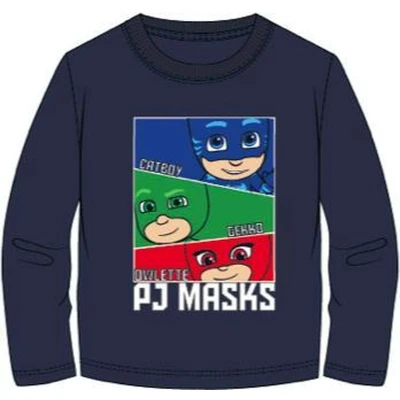 Afbeelding van Pj Masks t shirt lange mouw blauw Maat 98 / 3 jaar