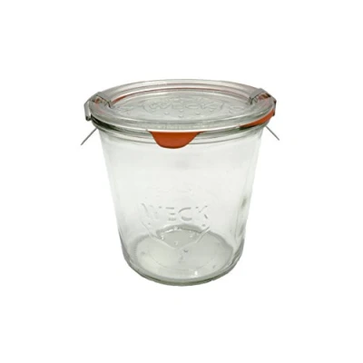 Afbeelding van Weck weckpot 580 ml met deksel 100 mm, incl. afdichtingen en clips