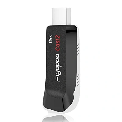 Afbeelding van FIYAPOO Miracast Dongle 4K &amp; 5G, Wireless Wi Fi HDMI Streaming voor iPhone/iPad/Android/iOS/Window/Mac OS laptop, tablet, pc naar HDTV/monitor/projector (ondersteunt Miracast, DLNA, Airplay)