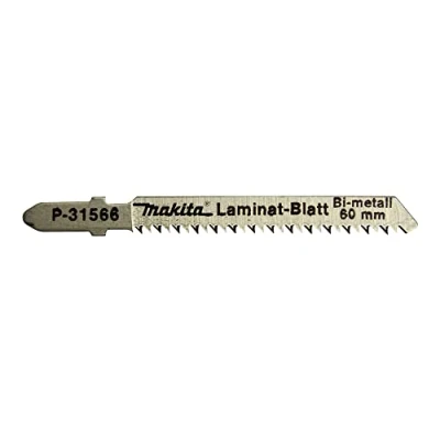 Afbeelding van Makita P 31566 Decoupeerzaagblad HC19R BiM, 5 stuks, vertanding op stook, speciaal blad voor schone en splintervrije oppervlaksneden gecoat hout, laminaat of parket van 2 tot 200 mm materiaaldikte