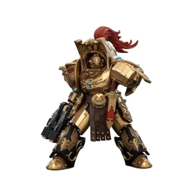 Afbeelding van Joy Toy (CN) Warhammer The Horus Heresy Action Figure 1/18 Legio Custodes Aquilon Terminator Squad met twin linked Adrathic Destructor 14 cm Figuur