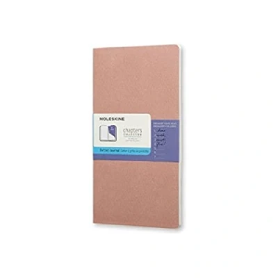 Afbeelding van Moleskine Chapters Journal, Slim Large, Dotted, Old Rose, Soft Cover (4.5 X 8.25)
