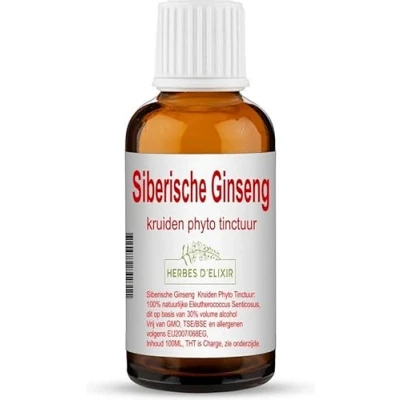 Afbeelding van Siberische ginseng tinctuur 100 ml Herbes D&#039;elixir