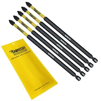 Afbeelding van 5 x SabreCut SCPH2152_5 152 mm PH2 schroevendraaierbits met magnetische slagschroevendraaierset Phillips Heavy Duty Compatibel Dewalt Milwaukee Bosch Makita en meer
