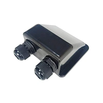 Afbeelding van enjoy solar ABS bevestigingsvin met 2 kabeldraden, zwart, ideaal voor campers, caravans, boten..