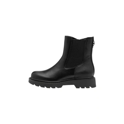 Afbeelding van Tamaris Enkellaarsjes met plateauzool, Dames, Maat: 42, Black Schoenen