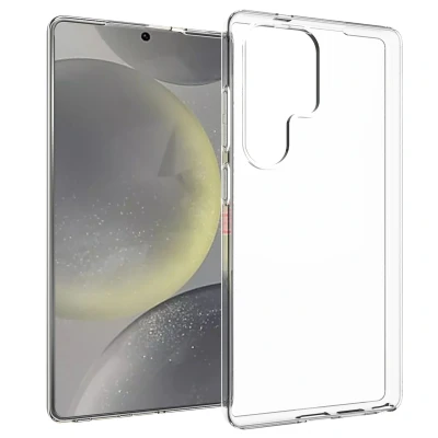 Afbeelding van Samsung Galaxy S25 Ultra Hoesje Siliconen en TPU (zacht) Accezz Softcase/Backcover Transparant Telefoonhoesje