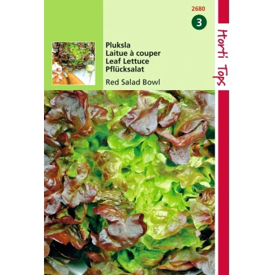 Afbeelding van 2 stuks Red Salad Bowl Rode Eikenbladsla